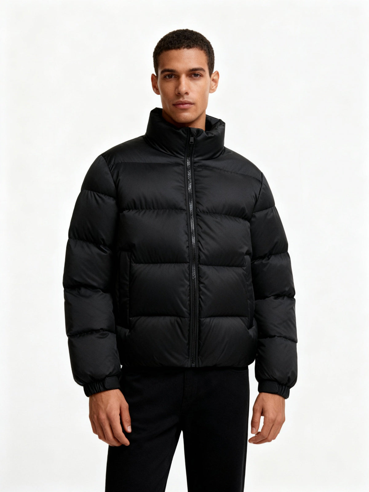 Helvano | Herren Pufferjacke mit Kapuze und Entenfedern