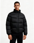 Helvano | Herren Pufferjacke mit Kapuze und Entenfedern