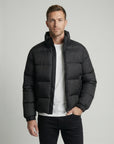 Helvano | Herren Pufferjacke mit Kapuze und Entenfedern
