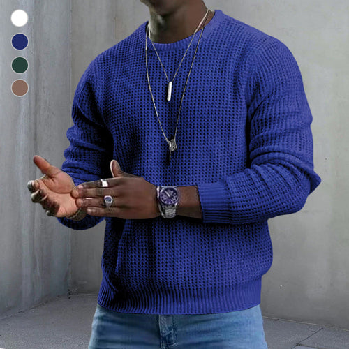 Helvano | Herren-Pullover mit Rundhalsausschnitt