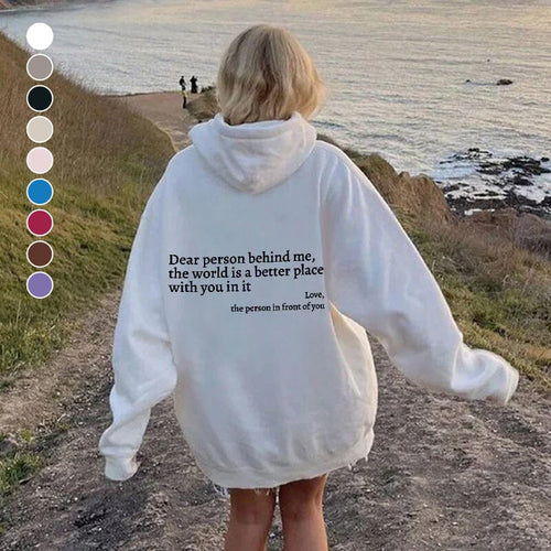 Helvano | Dear Person Behind Me Hoodie für Damen