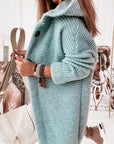 Helvano | Strickjacke mit Kapuze und Knopfleiste für Damen
