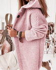 Helvano | Strickjacke mit Kapuze und Knopfleiste für Damen