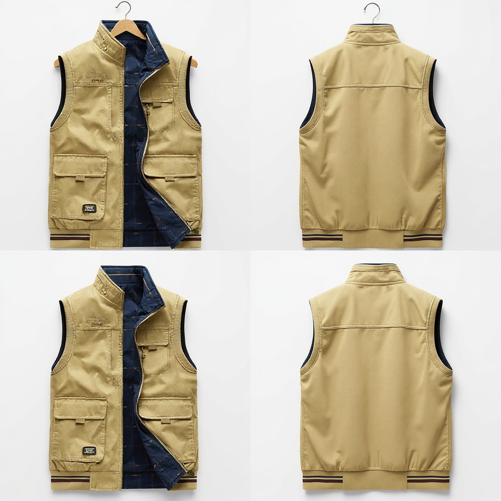 Helvano | Herren-Gilet mit Stehkragen