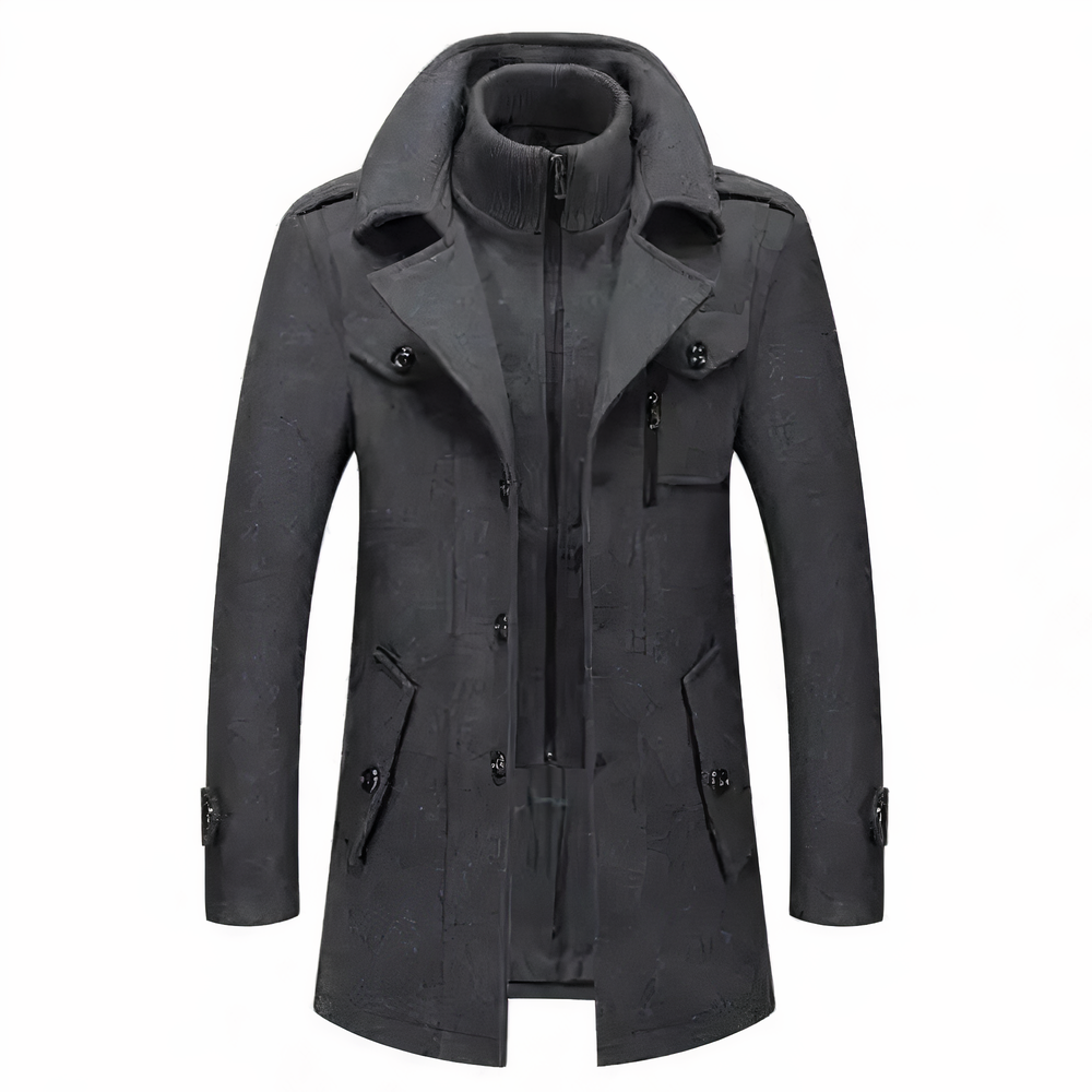 Helvano | Herrenjacke mit Doppelkragen