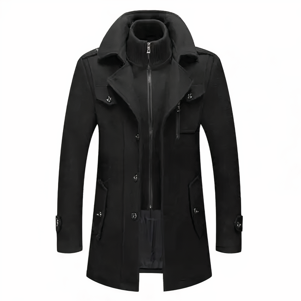Helvano | Herrenjacke mit Doppelkragen