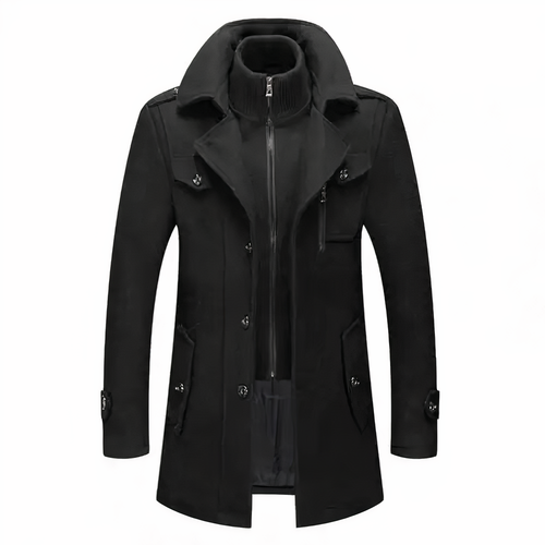 Helvano | Herrenjacke mit Doppelkragen