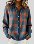 Helvano | Lange Strickjacke mit Knöpfen für Damen