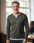 Helvano | V-Neck Feinstrick-Pullover für Herren