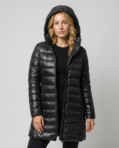 Helvano | Ultraleichte Daunenjacke mit Kapuze für Damen