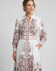 Helvano | Maxikleid mit V-Ausschnitt für Damen