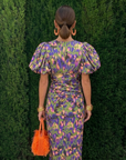 Helvano | Damenkleid mit plissierten Ärmeln