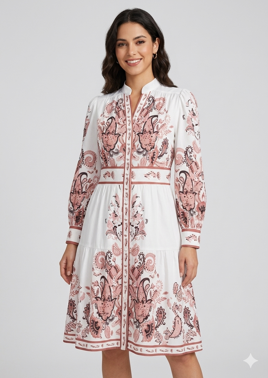 Helvano | Maxikleid mit V-Ausschnitt für Damen