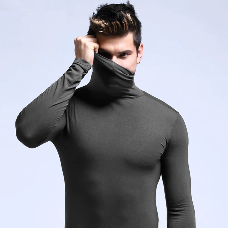 Helvano | Thermo-Unterhemd mit Langem Kragen für Herren