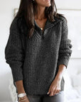 Helvano | Strickpullover mit Reissverschluss für Damen