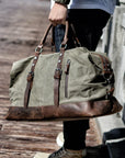 Helvano | Vintage Weekender Reisetasche für Herren
