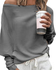 Helvano | Schulterfreier Strickpullover für Damen