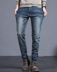 Helvano | Herren Jeans mit geradem Bein in Blau