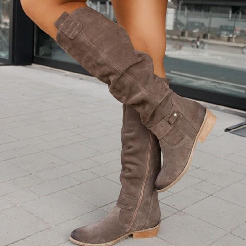 Helvano | Warme Wildleder-Stiefel für Damen
