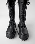 Helvano | Hohe Schnürstiefel für Damen in Schwarz