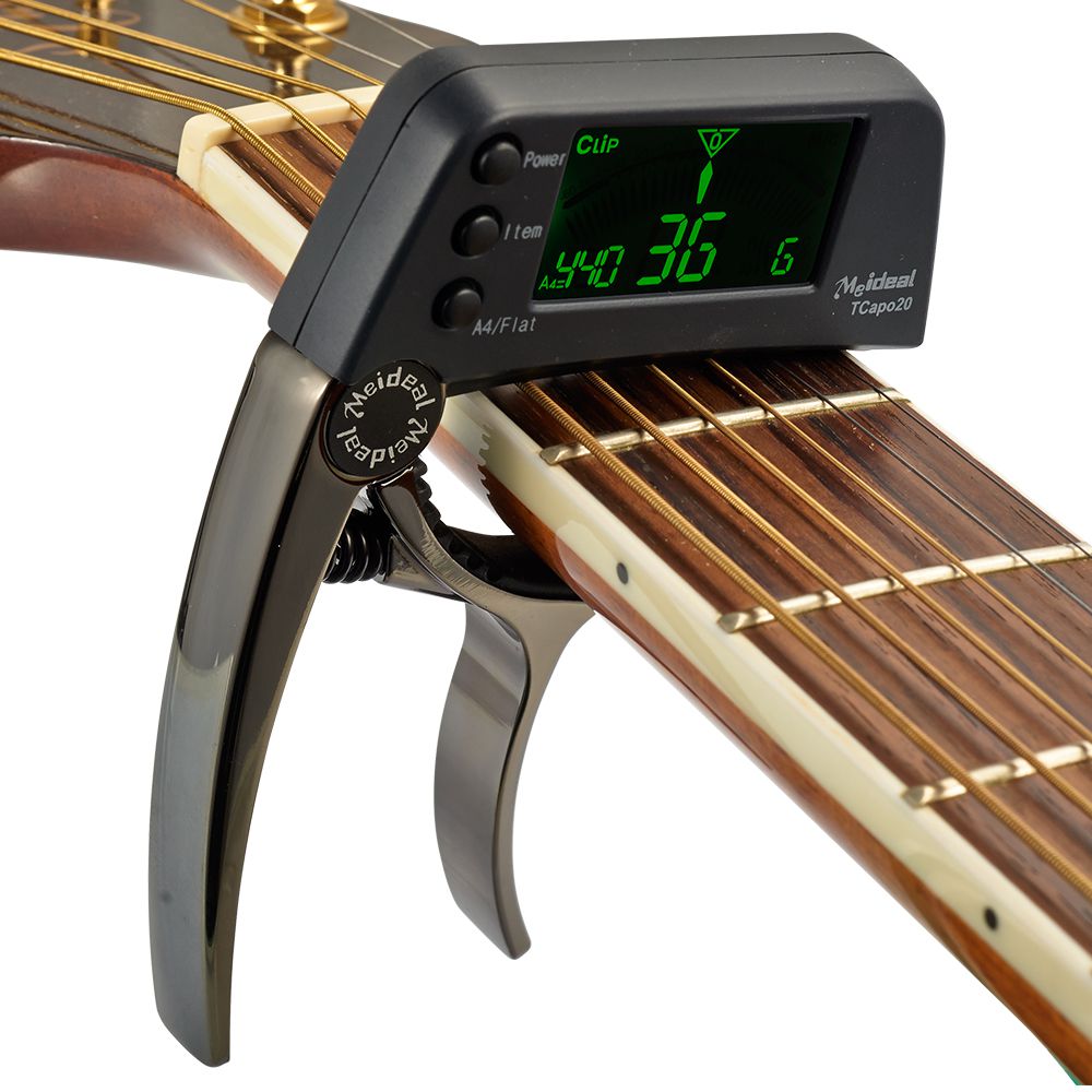 Helvano | 2-in-1 Gitarren-Capo mit Stimmgerät