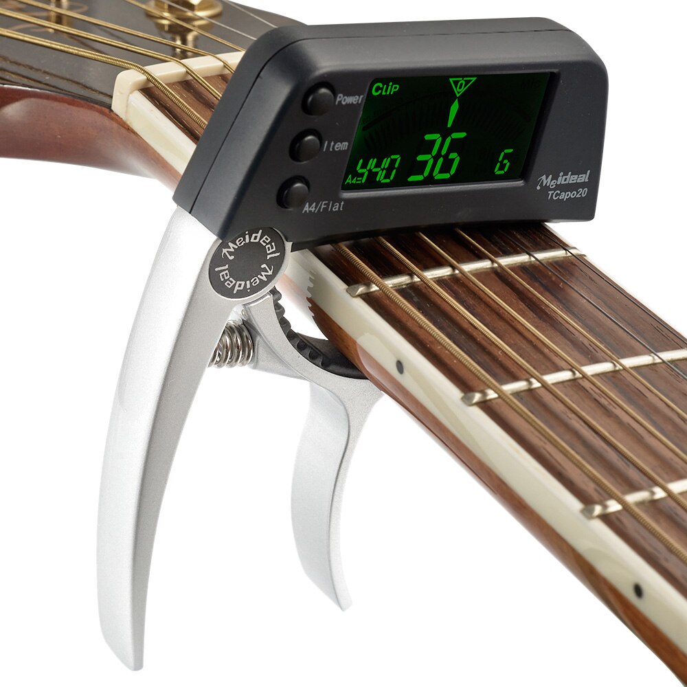 Helvano | 2-in-1 Gitarren-Capo mit Stimmgerät
