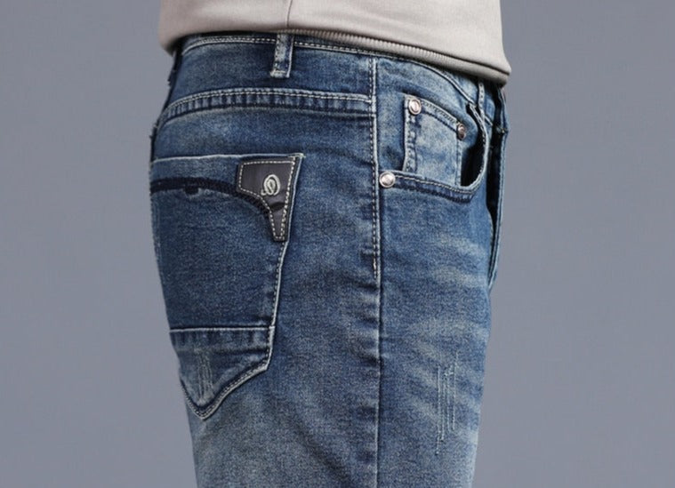 Helvano | Herren Jeans mit geradem Bein in Blau