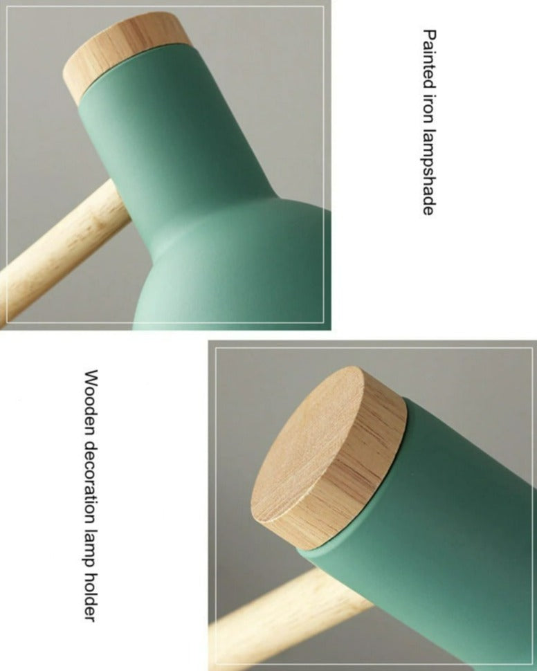 Helvano | Skandinavische Holz-Tischlampe mit LED