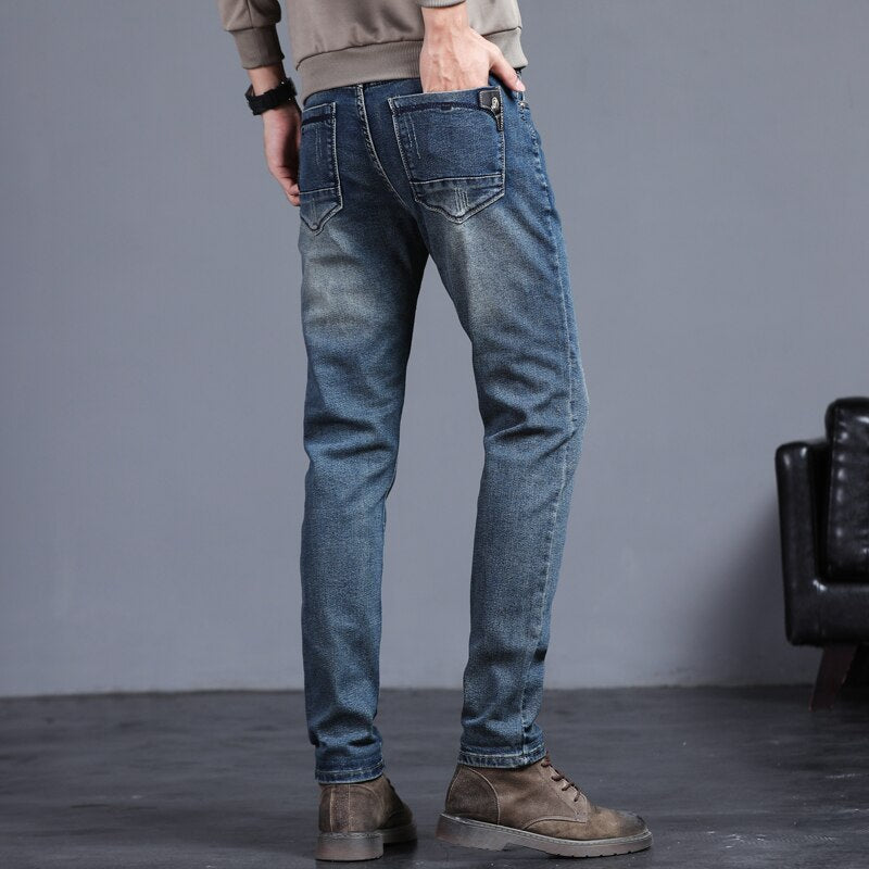 Helvano | Herren Jeans mit geradem Bein in Blau