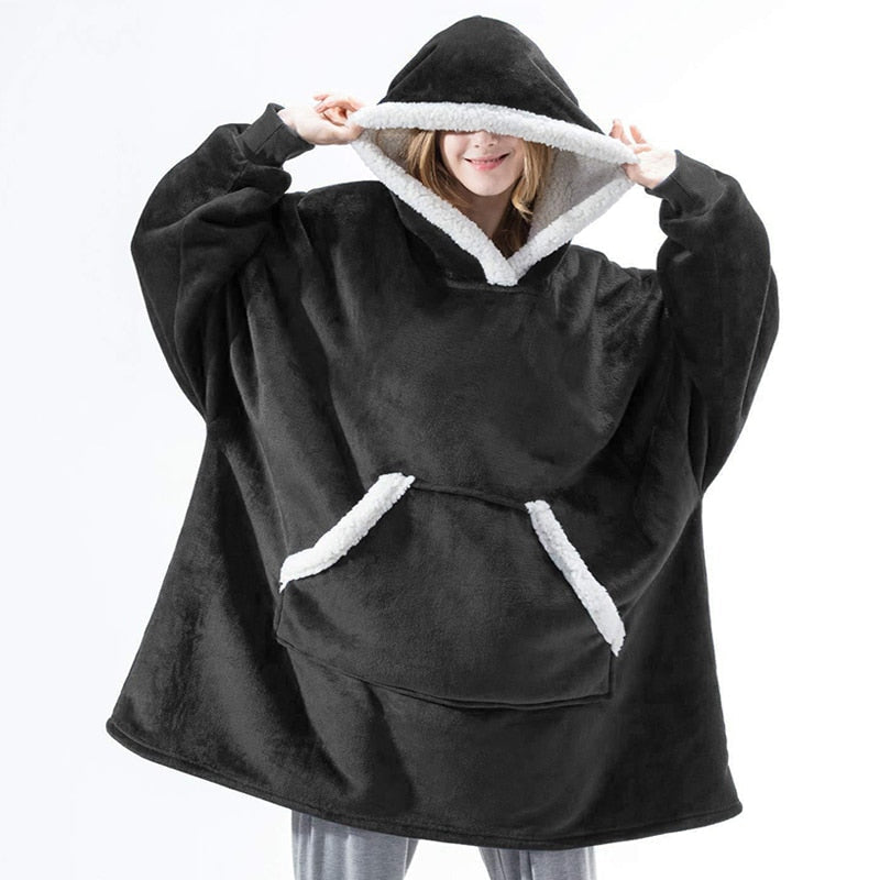 Helvano | Hoodie-Decke mit Kapuze und Ärmeln