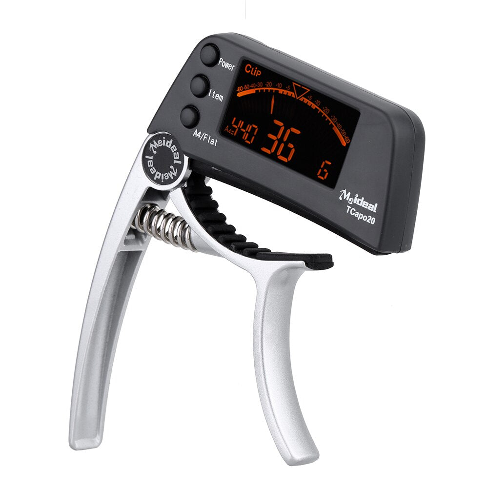 Helvano | 2-in-1 Gitarren-Capo mit Stimmgerät