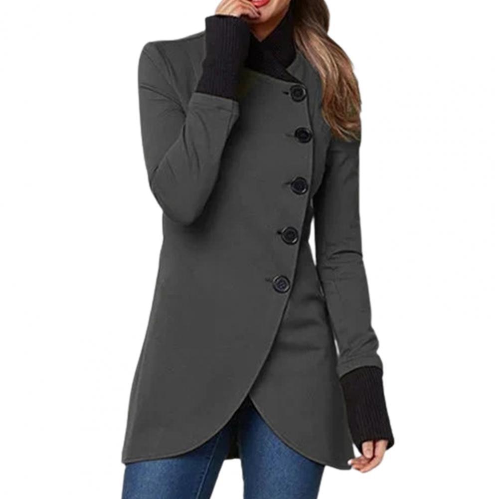 Helvano | Lange Damen Winterjacke mit Stehkragen