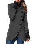 Helvano | Lange Damen Winterjacke mit Stehkragen