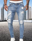 Helvano | Slim-Fit Herren-Jeans im Used-Look
