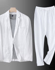Helvano | Herren Leinen-Set mit Hemd und Hose