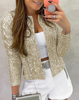 Helvano | Glitzerjacke für Damen mit Langarm