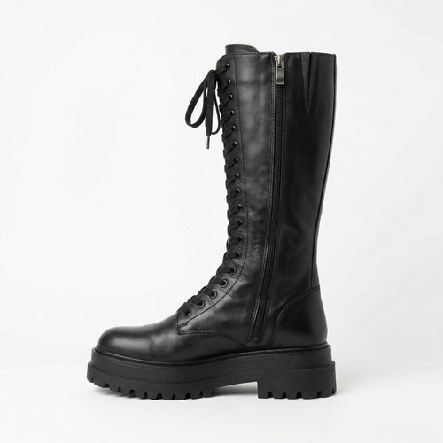 Helvano | Hohe Schnürstiefel für Damen in Schwarz