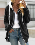 Helvano | Kuschelige Fleece-Kapuzenjacke für Damen