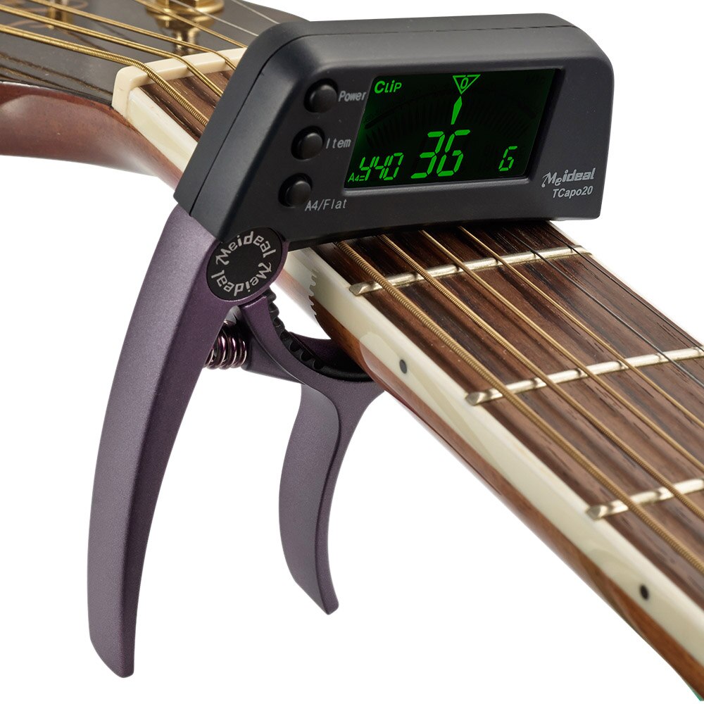 Helvano | 2-in-1 Gitarren-Capo mit Stimmgerät
