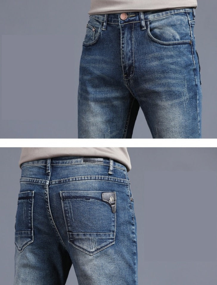 Helvano | Herren Jeans mit geradem Bein in Blau