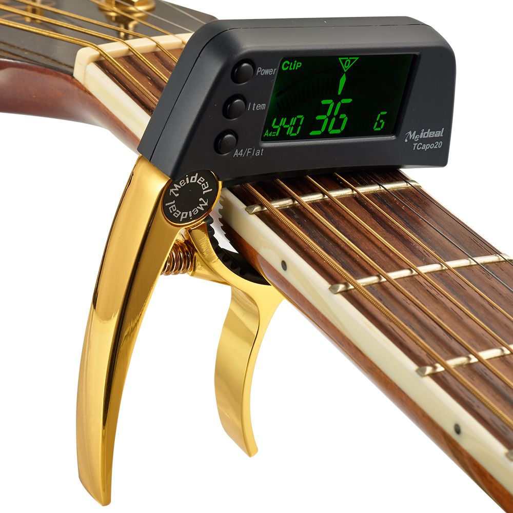 Helvano | 2-in-1 Gitarren-Capo mit Stimmgerät