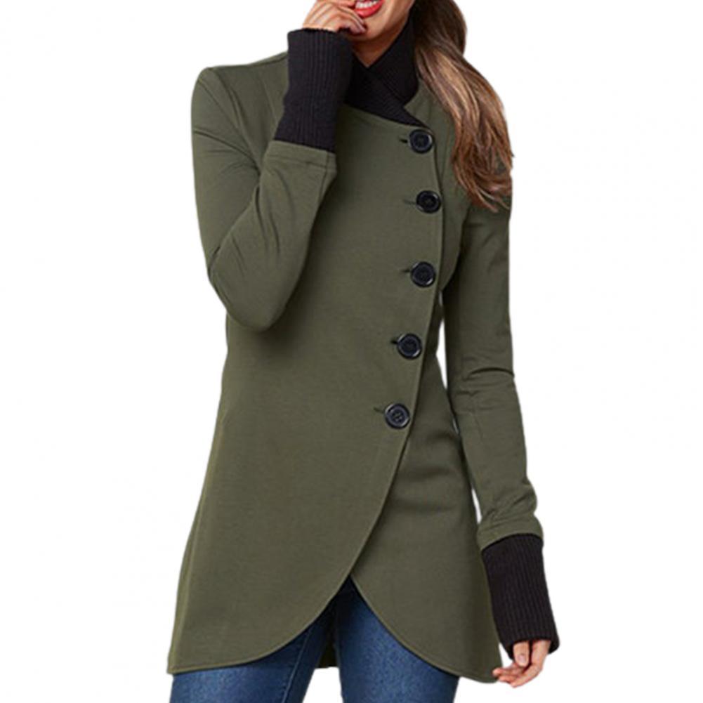 Helvano | Lange Damen Winterjacke mit Stehkragen