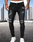 Helvano | Slim-Fit Herren-Jeans im Used-Look