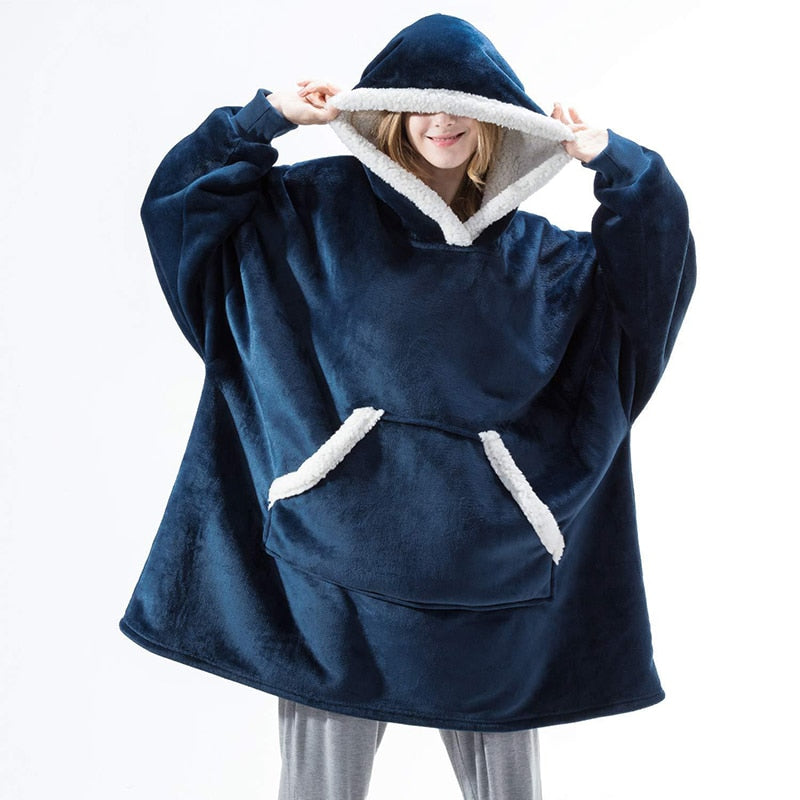 Helvano | Hoodie-Decke mit Kapuze und Ärmeln