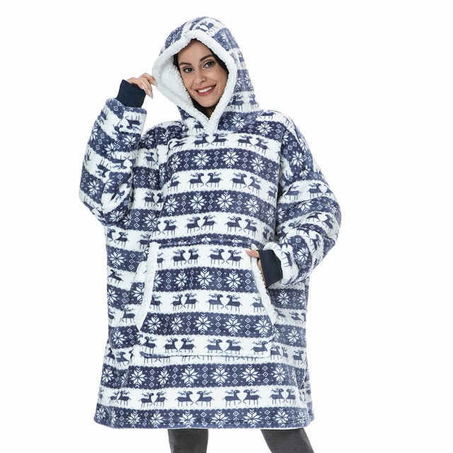 Helvano | Hoodie-Decke mit Kapuze und Ärmeln