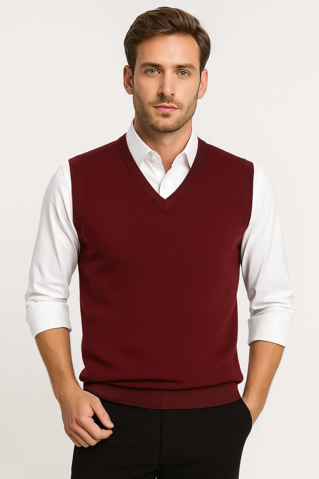 Helvano | Strickpullunder mit V-Ausschnitt für Herren