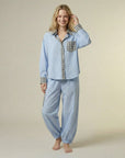 Helvano | Zweiteiliger Pyjama für Damen aus Baumwolle