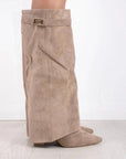 Helvano | Overknee-Stiefel mit Absatz und weitem Schaft für Damen