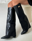 Helvano | Overknee-Stiefel mit Absatz und weitem Schaft für Damen