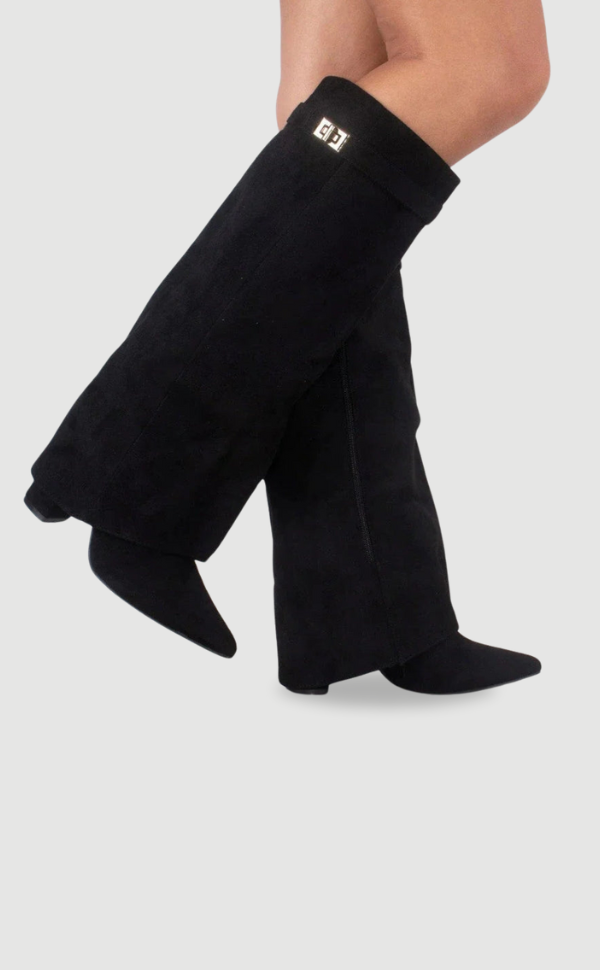 Helvano | Overknee-Stiefel mit Absatz und weitem Schaft für Damen